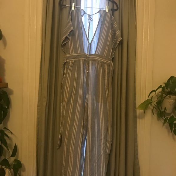 Crystal Sky light gray/blue jumpsuit - Picture 3 of 8